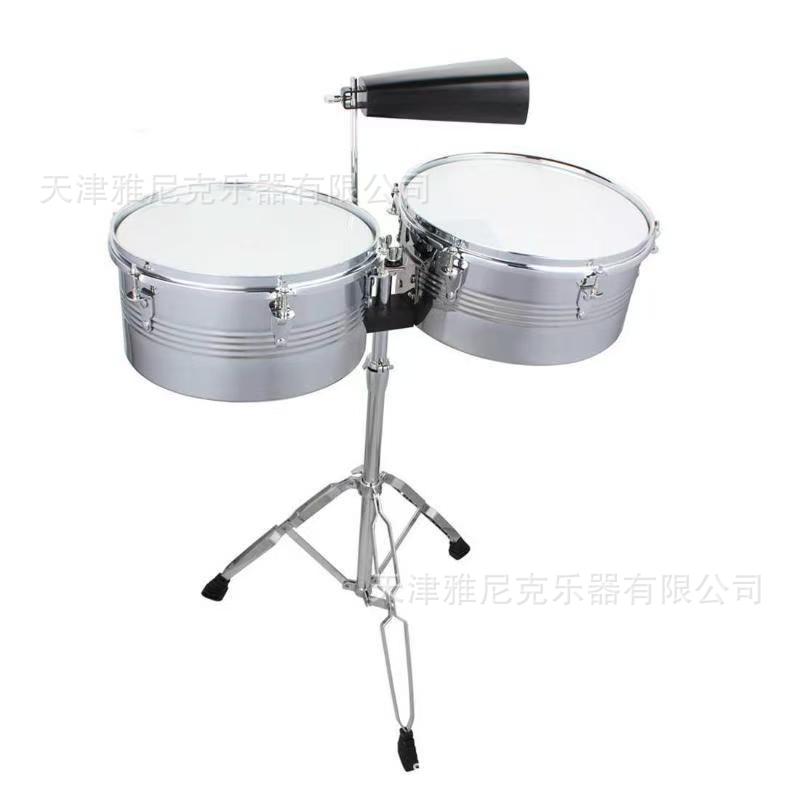 Suministro de instrumentos de percusión tambor tambor latino tambor práctica de juego estante galvanizado tambor tambor tambor al por mayor