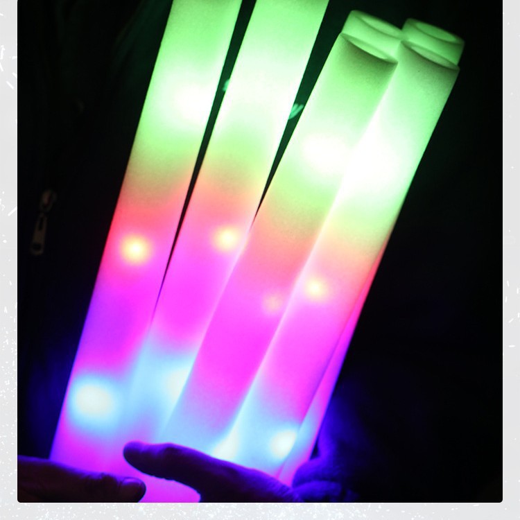 handheld big colorful sponge atmospheric light stick
