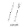 Handle from pearl, high quality retro set, tableware stainless steel, light luxury style, 3 piece set, wholesale