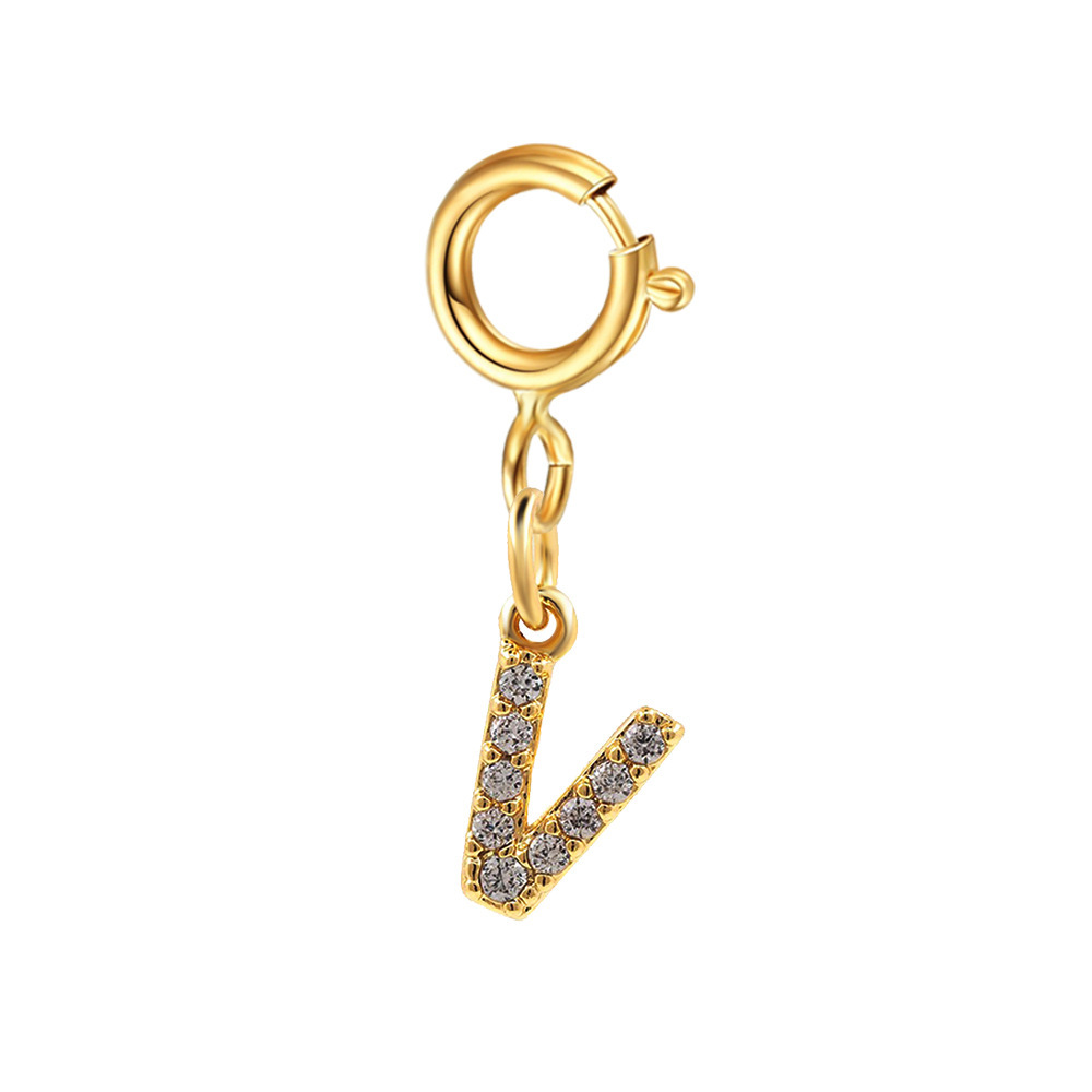 8g Weight Pendant Jewelry Making Type 6mm Jewelry Making Size Zircon Inlay Material 1 Piece Quantity Copper Material Letter Pattern Casual, Simple Style Style Inlay Craft 1 Piece 6mm Copper Zircon Letter Polished Pendant 7