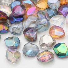 不规则玻璃电镀幻彩珠子水晶珠diy手串珠子手工手链项链琉璃散珠