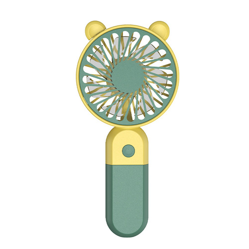 2024 Amazon cross-border handheld USB small fan, cute and portable, can stand on the desktop, student fashion model