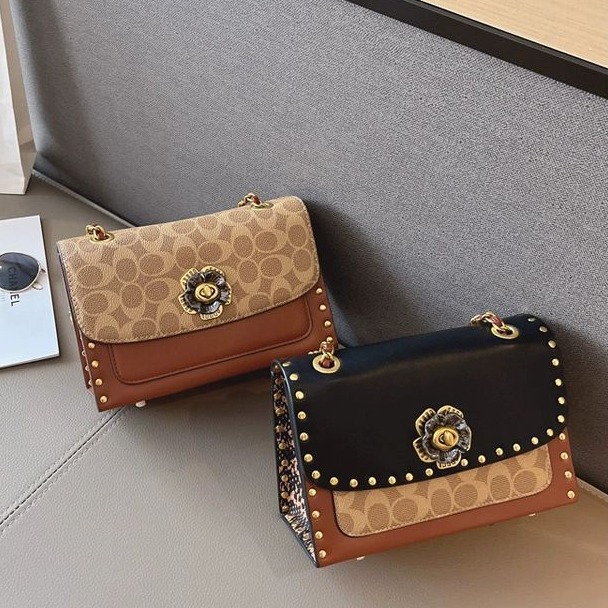 Bolso femenino 2024 nuevo bolso femenino de alta calidad de lujo ligero axila bolso femenino xiaozhongshan Camellia cadena hombro bolso de moda