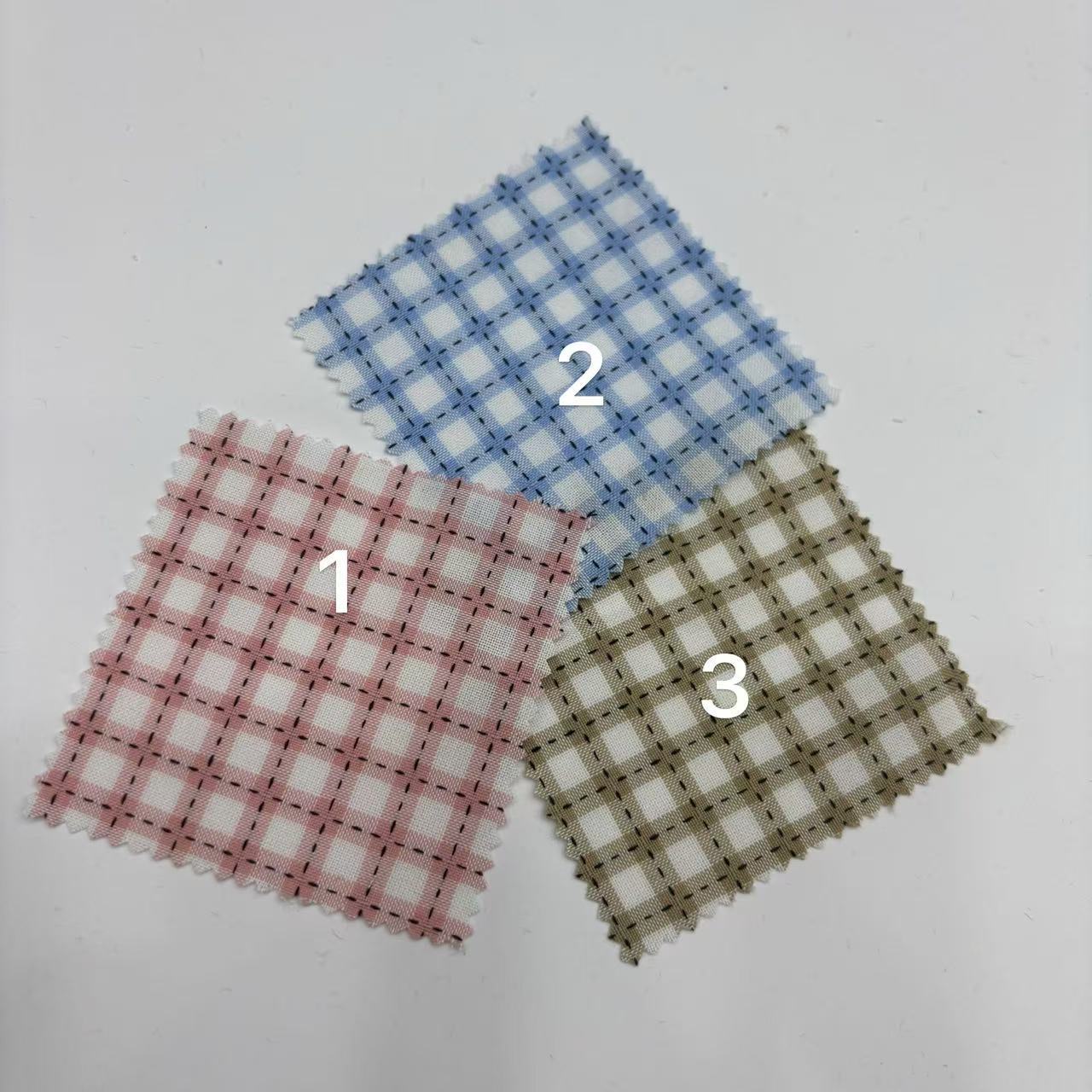 涤人棉提黑线框框格子童装睡衣连衣裙吊带衫衬衫防晒衣头饰蝴蝶结