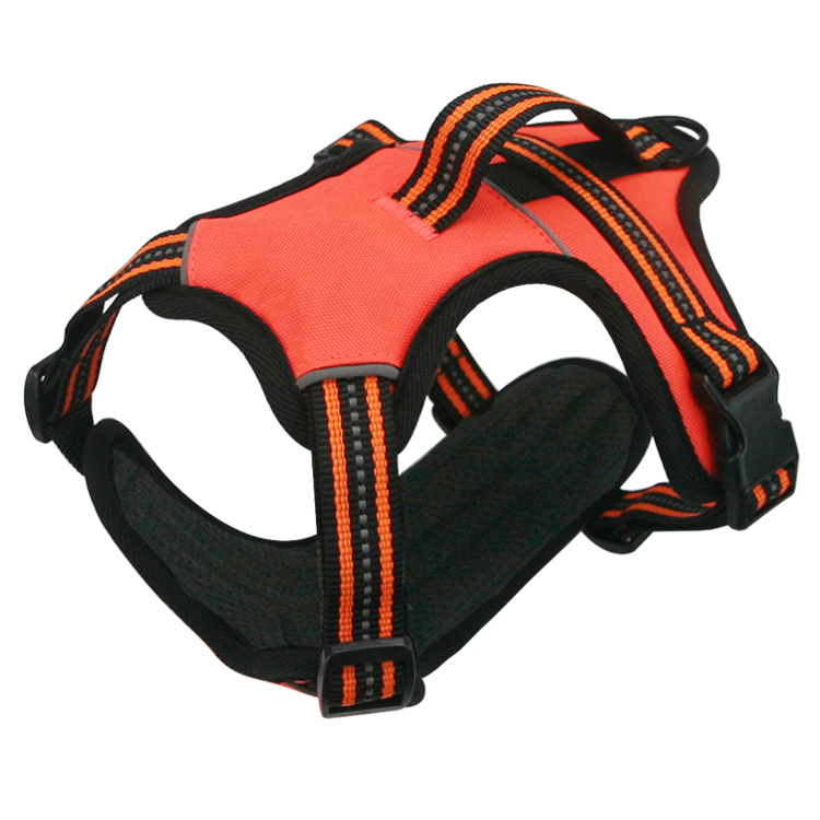 Amazon correa para mascotas perro reflectante correa para el pecho chaleco perro cuerda a prueba de explosiones perro caminando suministro directo de fábrica