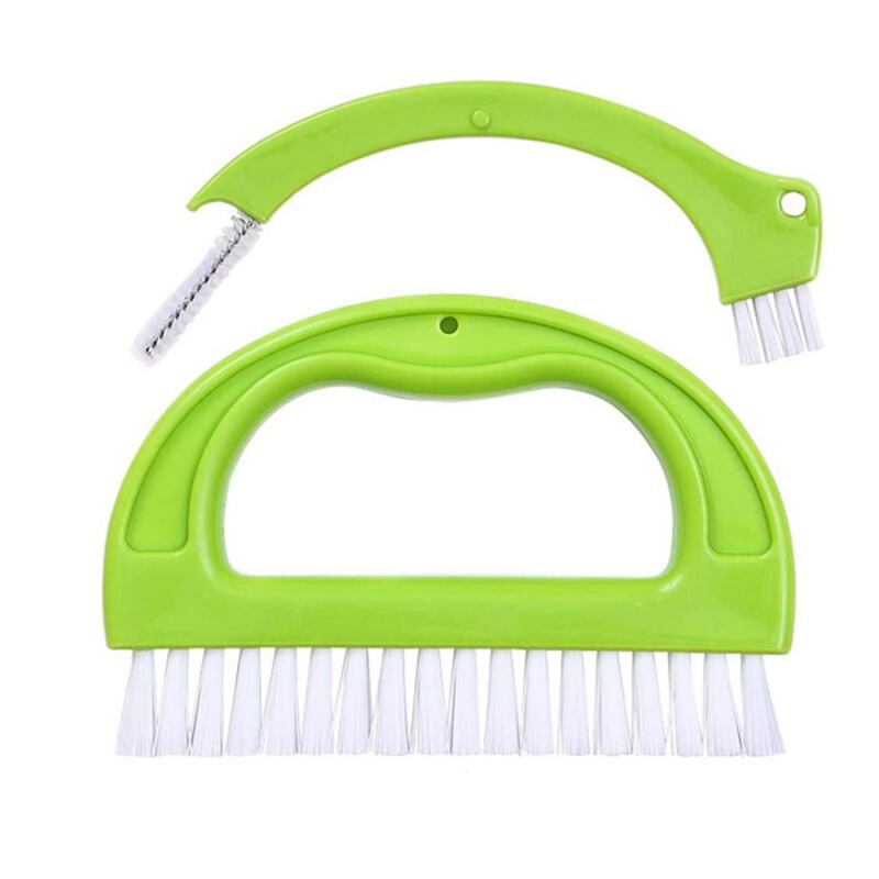 Tile brush (2 in 1) grouting cleaner scrubber cleaning brush tank slurry brush tile bathtub gap cleaning