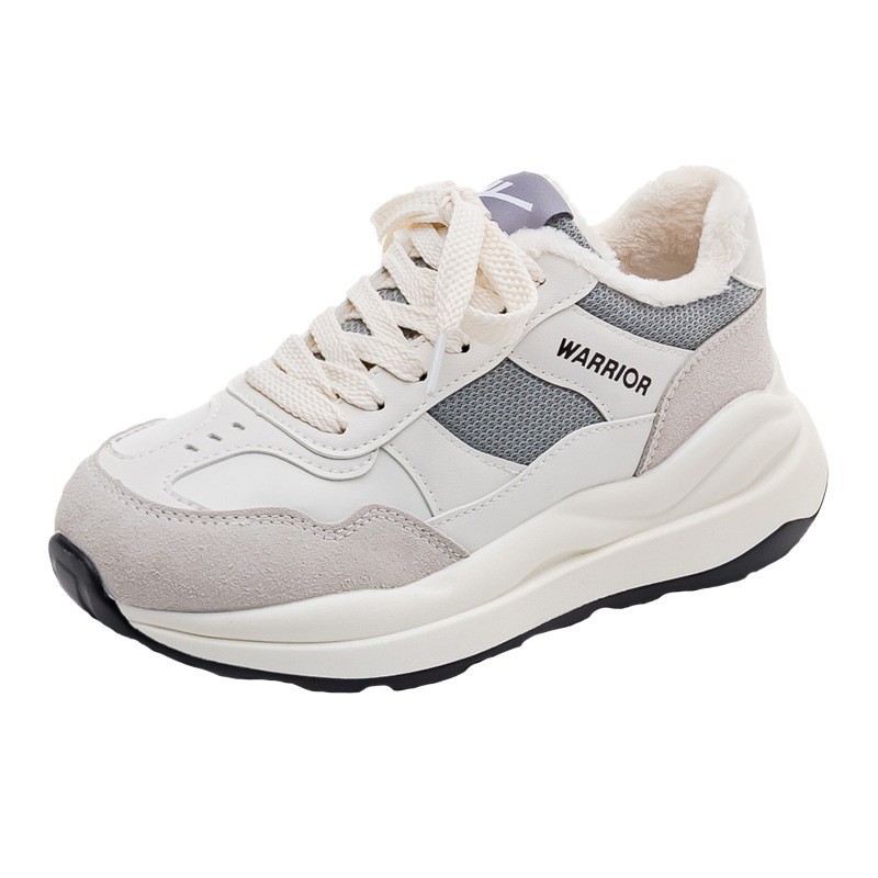Baja moda simple de alta sensación de zapatos de invierno, zapatos deportivos de peluche, zapatos casuales diarios para parejas