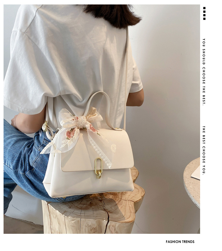 New Trendy Fashion Solid Color Shoulder Messenger Square Bag display picture 24