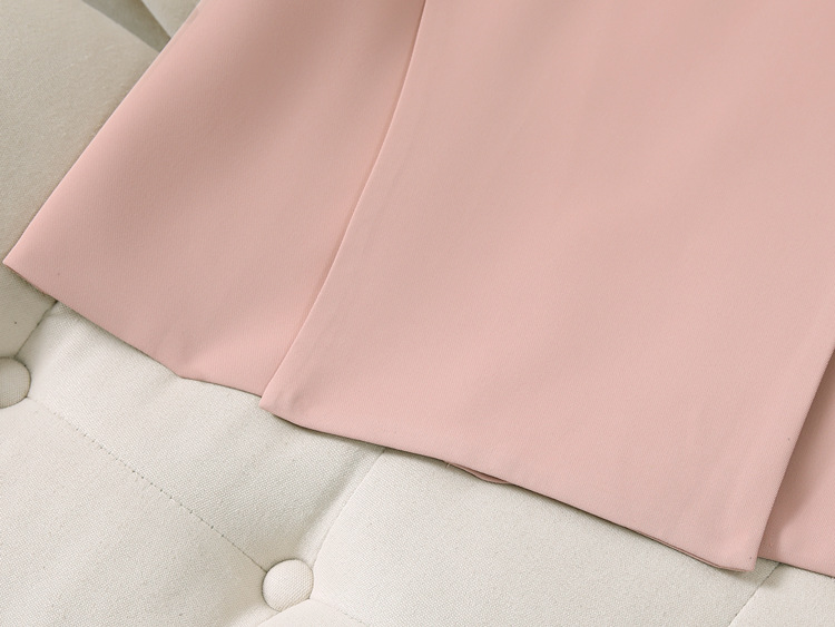 Women's Clothing Summer thin suit wide leg pants suit women's large size women's clothing fat MM 200 pounds loose short sleeved suit jacket_voghion.com