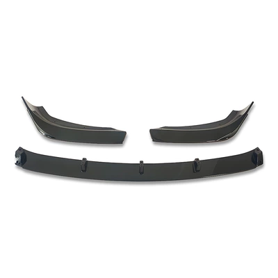 Suitable for Bmw X1 (2016+) F48 F49 Black Warrior Front Lip Car Modification Parts, Large Quantity, Excellent Price, Direct from the Factory (Fixed wind wing) - glossy-black