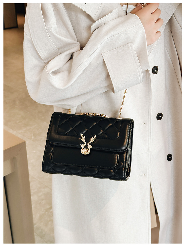 2025 Summer New style sheep diamond-shaped bag, single-shoulder bag, women's bag, pu bag, crossbody bag, chain bag, Chanel style undefined