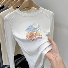 女童秋冬德绒打底衫韩版女孩修身长袖T恤中大童保暖磨毛内搭上衣