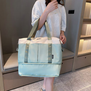 Sports yoga clothing, sports bag wet and dry separation, high quality capacious travel bag, oxford cloth