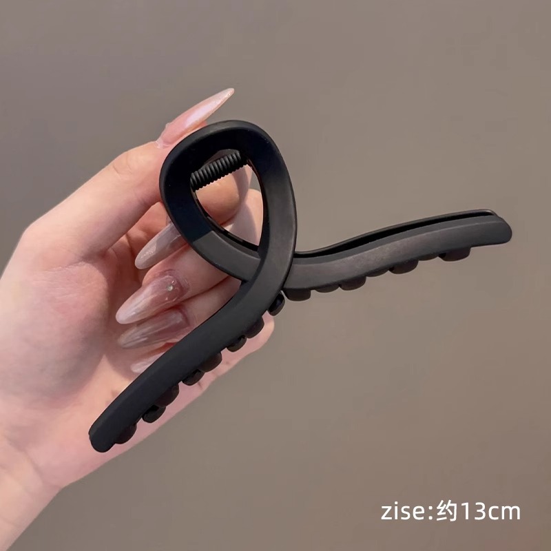 Pin de pelo de peluche para mujeres otoño y invierno estilo coreano peludo gran clip de agarre de cabeza trasera clip de tiburón temperamento clip de agarre de cabello adornamiento de cabeza