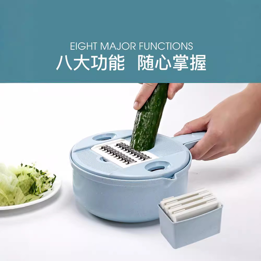 Rebanador de verduras multifuncional, triturador de patatas, rebanador de patatas multifuncional, triturador, cortador de verduras.