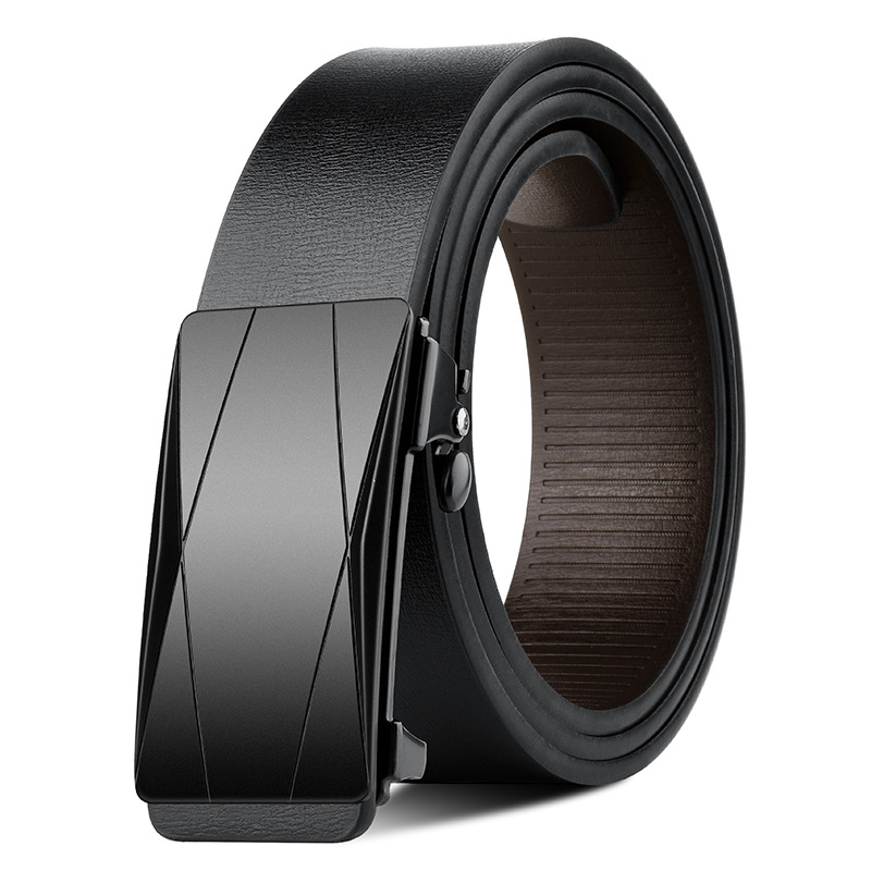 Genuine Leather Belt For Men Automatic Buckle Business Style_voghion.com