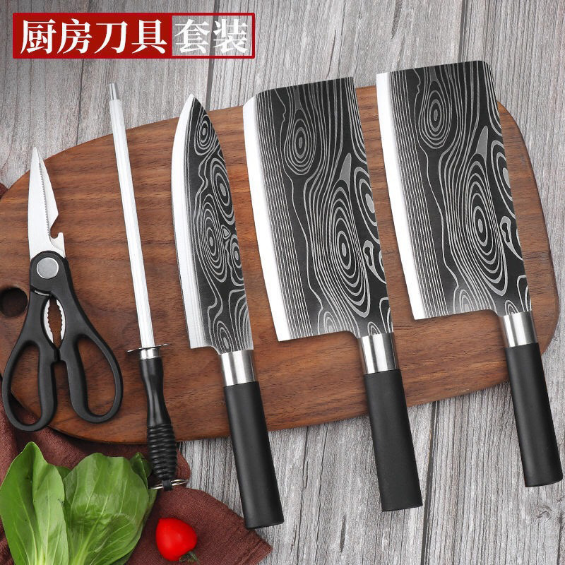 정품 뼈 절단 칼, 가정용 부엌 칼, 도마, 투인원 조합 주방 칼 세트, 주방 용품, 칼 홀더, 가위