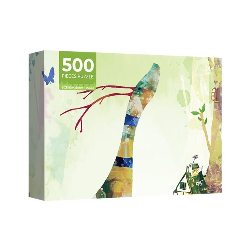 500枚のパズル子供成人レジャー玩具52*38cm hd印刷中性箱の新製品が図に来ることができる