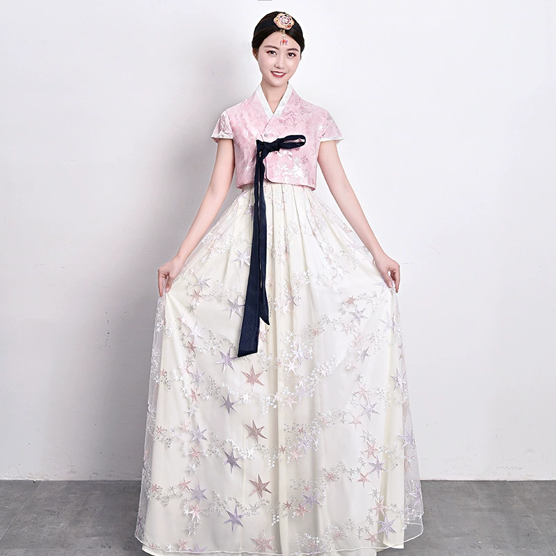 Взрослая весна и лето высокого класса ханфу юбка женская традиционная придворная одежда корейские национальные танцевальные костюмы