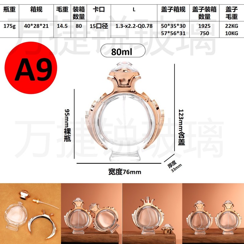 スポット卸売り100ml異性ガラス香水瓶分注瓶透明スプレーポータブル空瓶バヨネット|undefined