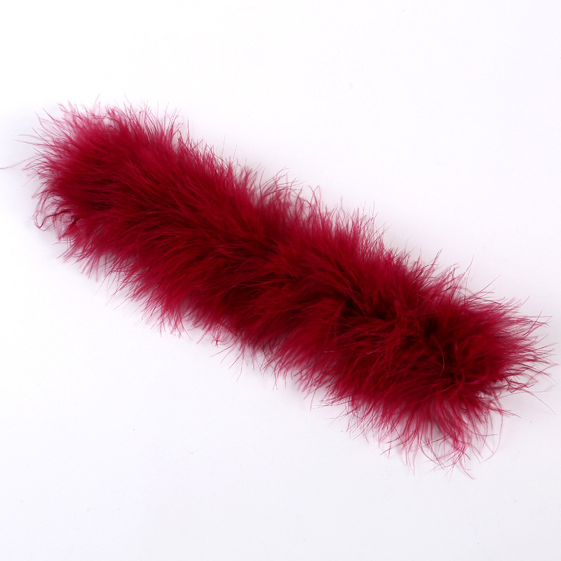 부르고뉴 칠면조 깃털 스냅 링