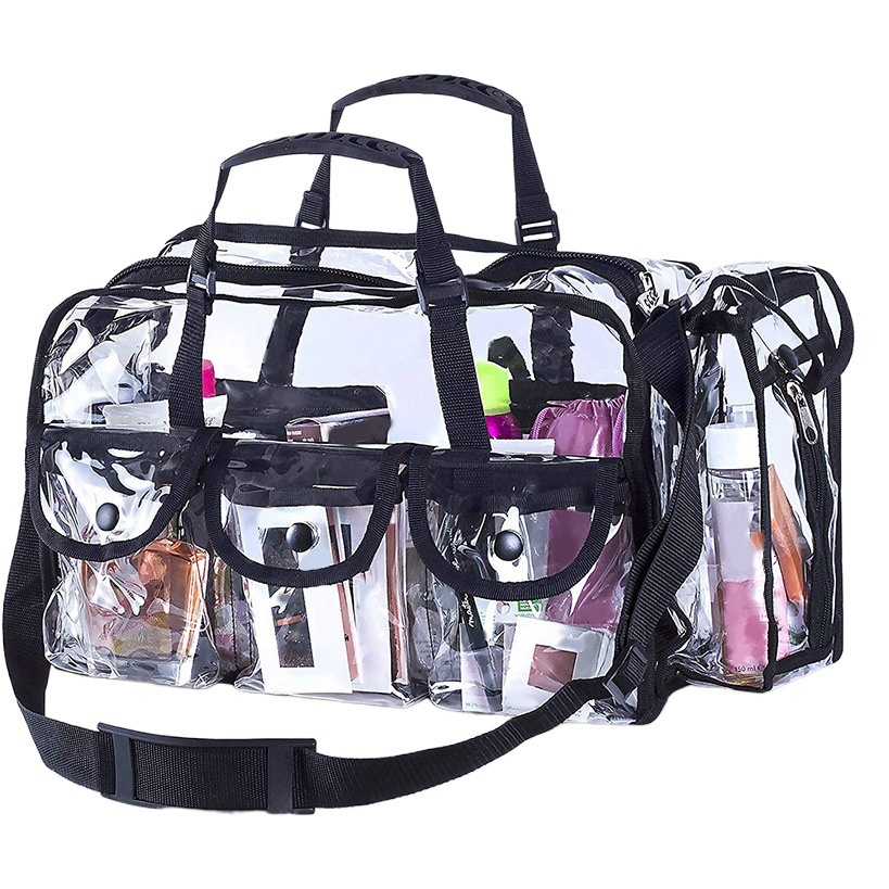 Transparent PVC Cosmetic Bag Waterproof Swimming Bag Washing Beach Bag Large Capacity Cosmetic Bag Large Capacity Storage Bag