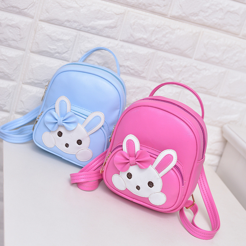 Versión coreana para niños de moda mini mochila princesa niña linda mochila de cuero jardín de infantes dibujos animados salida pequeña mochila escolar