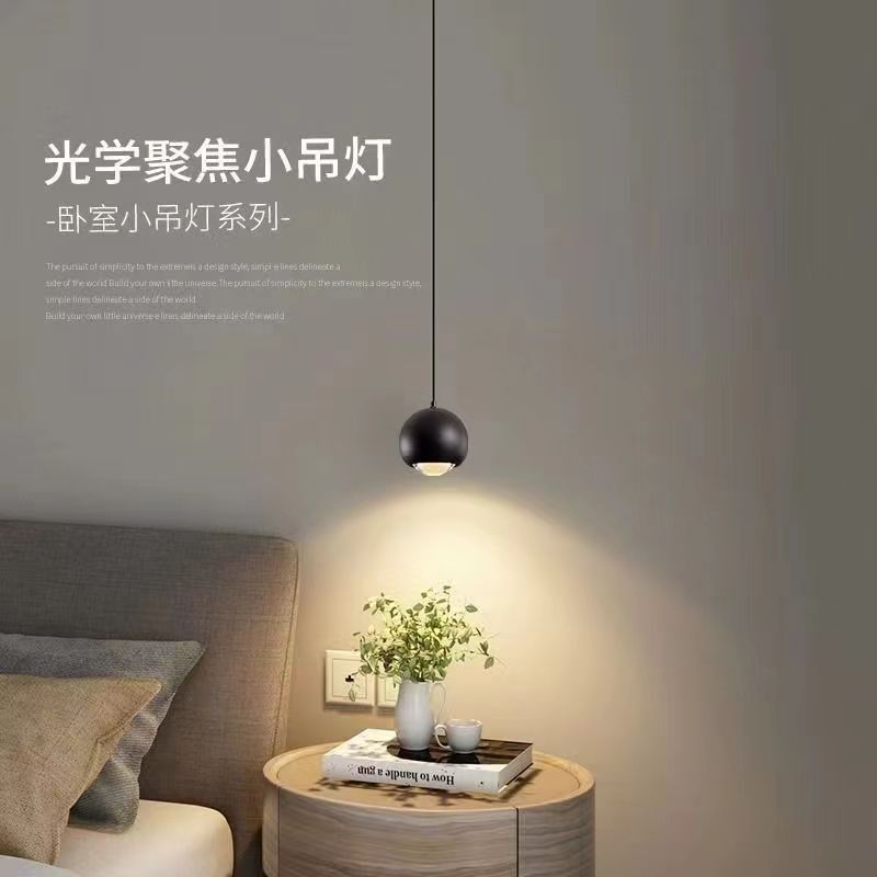 Bedroom Bedside Chandelier Modern Simple Liftable Touch Entrance Bar Small Chandelier Master Bedroom Nordic Minimalist