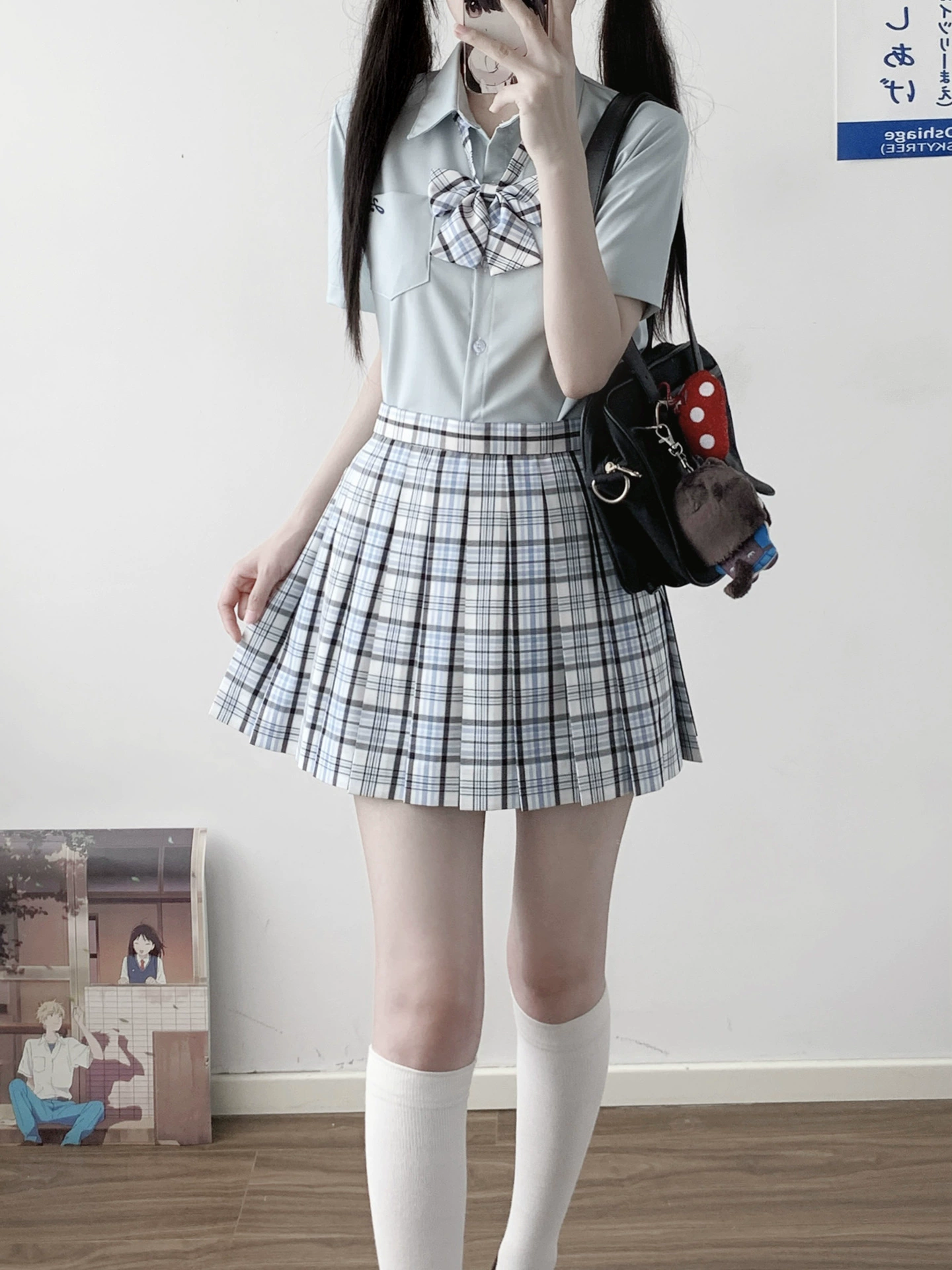 Genuine skirt, Japanese white colored uniform
