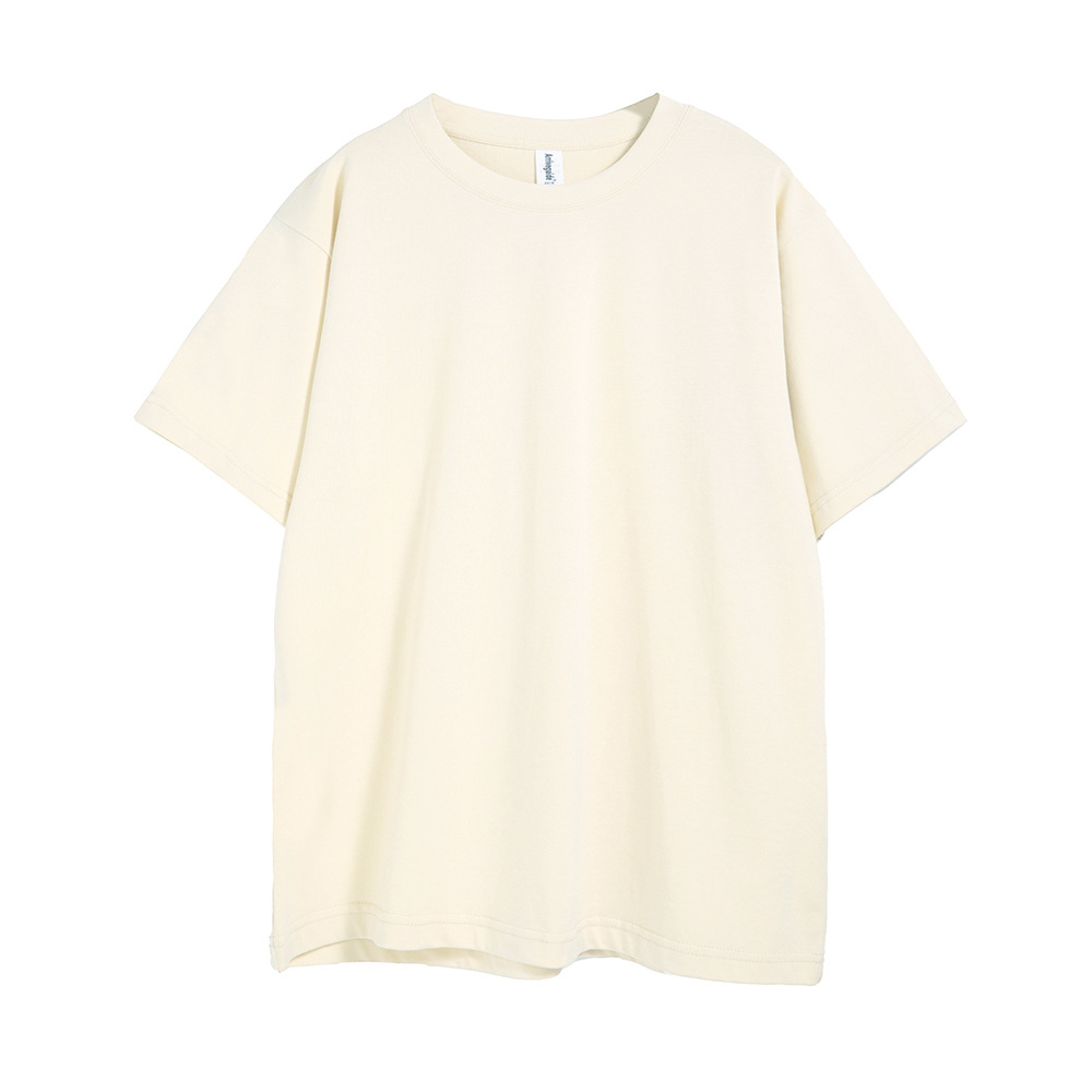 AG260 g 32 camisetas pesadas de algodón puro con hombros caídos, camiseta de manga corta de marca de moda suelta de gran tamaño personalizada