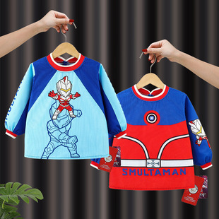 Dinner Bib Waterproof Sirty-proof Children's Baby's Gown Baby's Food Supplemented Food Bag Boys Autumn and Winter Outer Wear Foreign-style Clothing