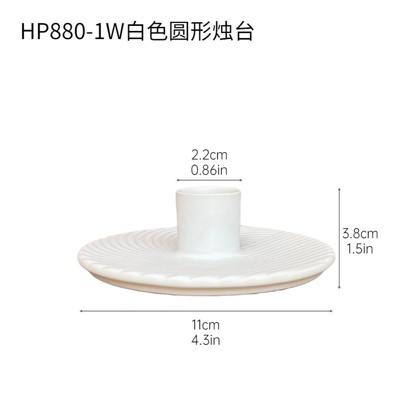 Inswind color nórdico cerámica rama decoración de mesa de comedor moderna minimalista candelabros atmósfera decoración suave