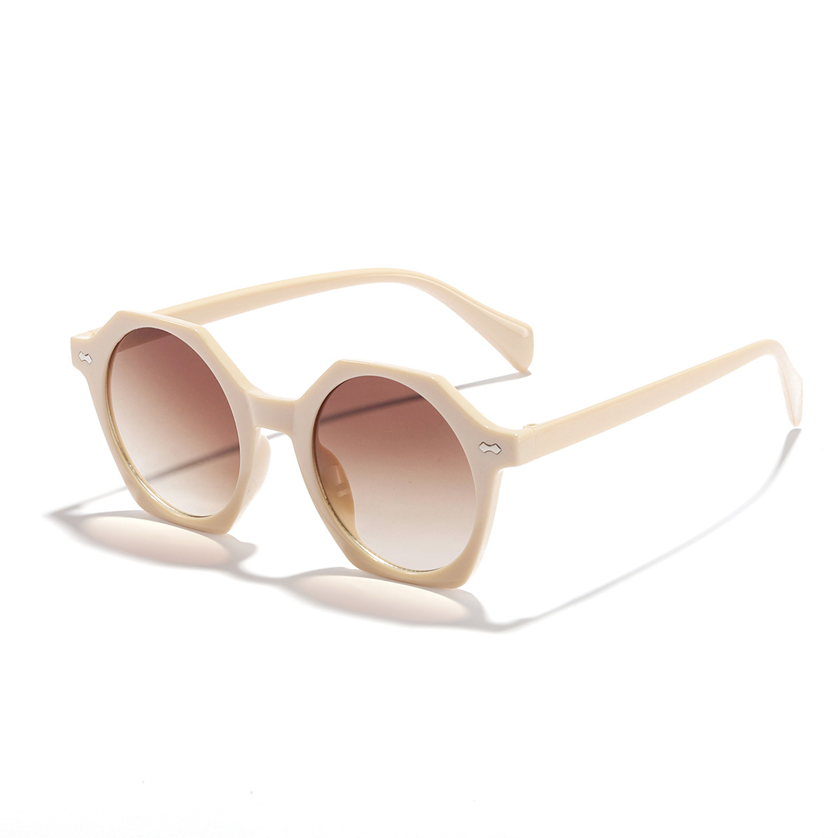Gafas de Sol de verano para mujer estilo retro coreano a prueba de rayos UV nuevas gafas de sol marrones personalizadas gafas de sol estilo ins