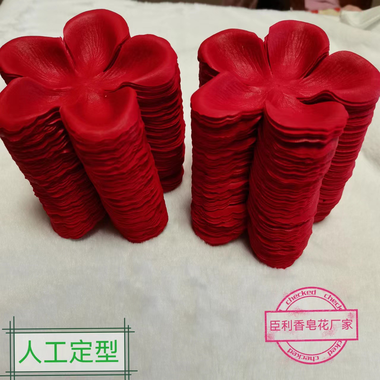 源头工厂多层仿真花香皂花花片纯手工定型肥皂花玫瑰花花瓣批发