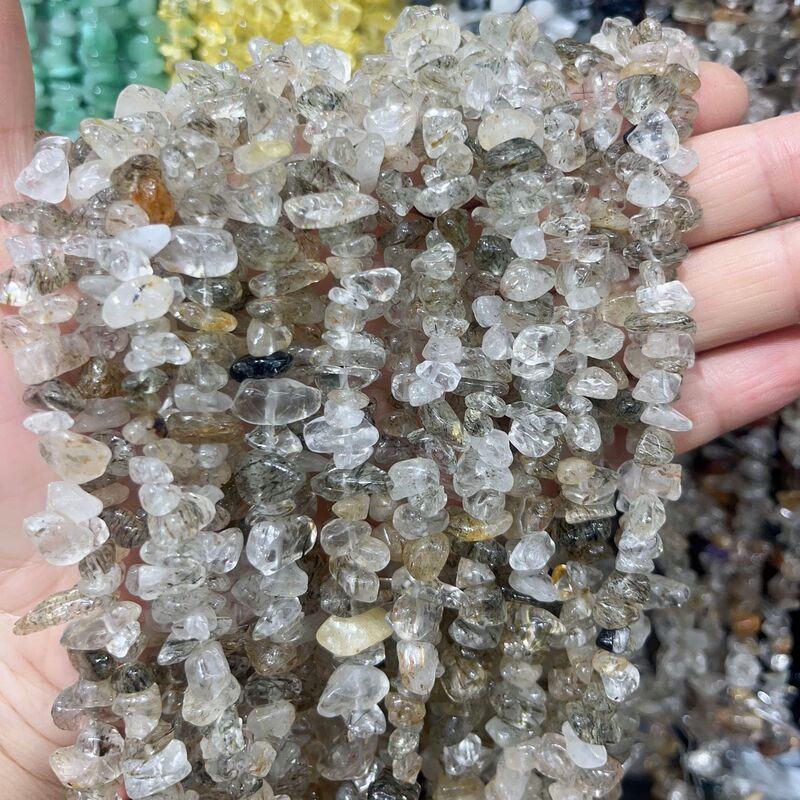 天然石砂利diyアクセサリーアクセサリー長鎖紫水晶瑪瑙半製品カラー不規則穴あきビーズ|undefined