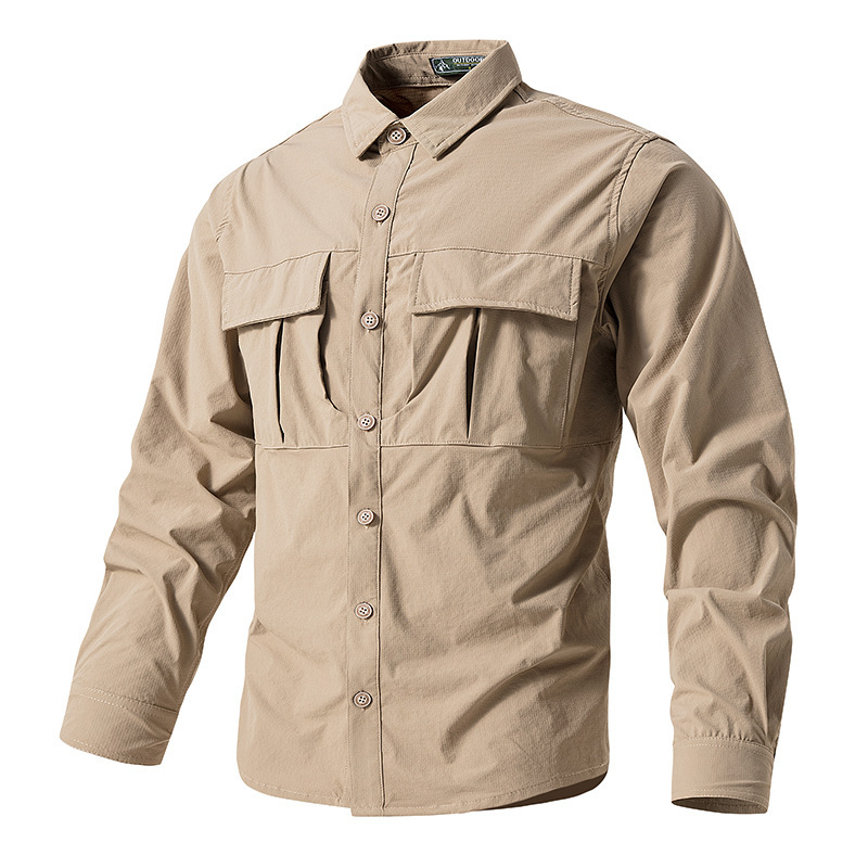Archon Quick-drying Tactical Shirt Men's Long-sleeved Shirt Military Fan Spring and Summer Elastic Special Training Outdoor Multi-flap Pocket Pants Archon Quick-drying Tactical Shirt Men's Long-sleeved Shirt Military Fan Spring and Summer Elastic Special Training Outdoor Multi-flap Pocket Pants