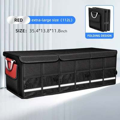 storage box Oxford fabric – Car storage bag/box - super-large-903530-capacity-112l-rose-red