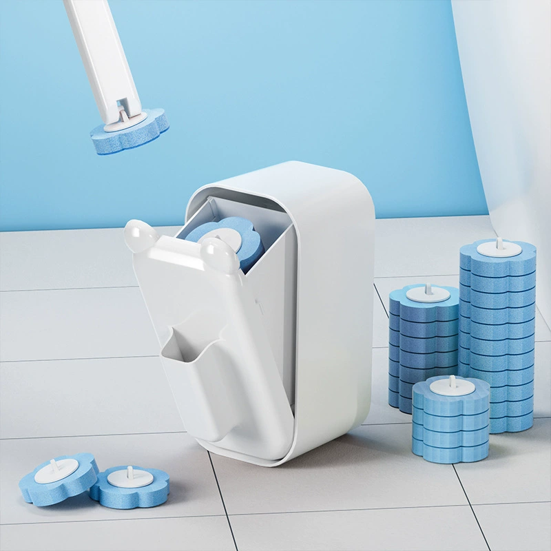 Disposable toilet, brush