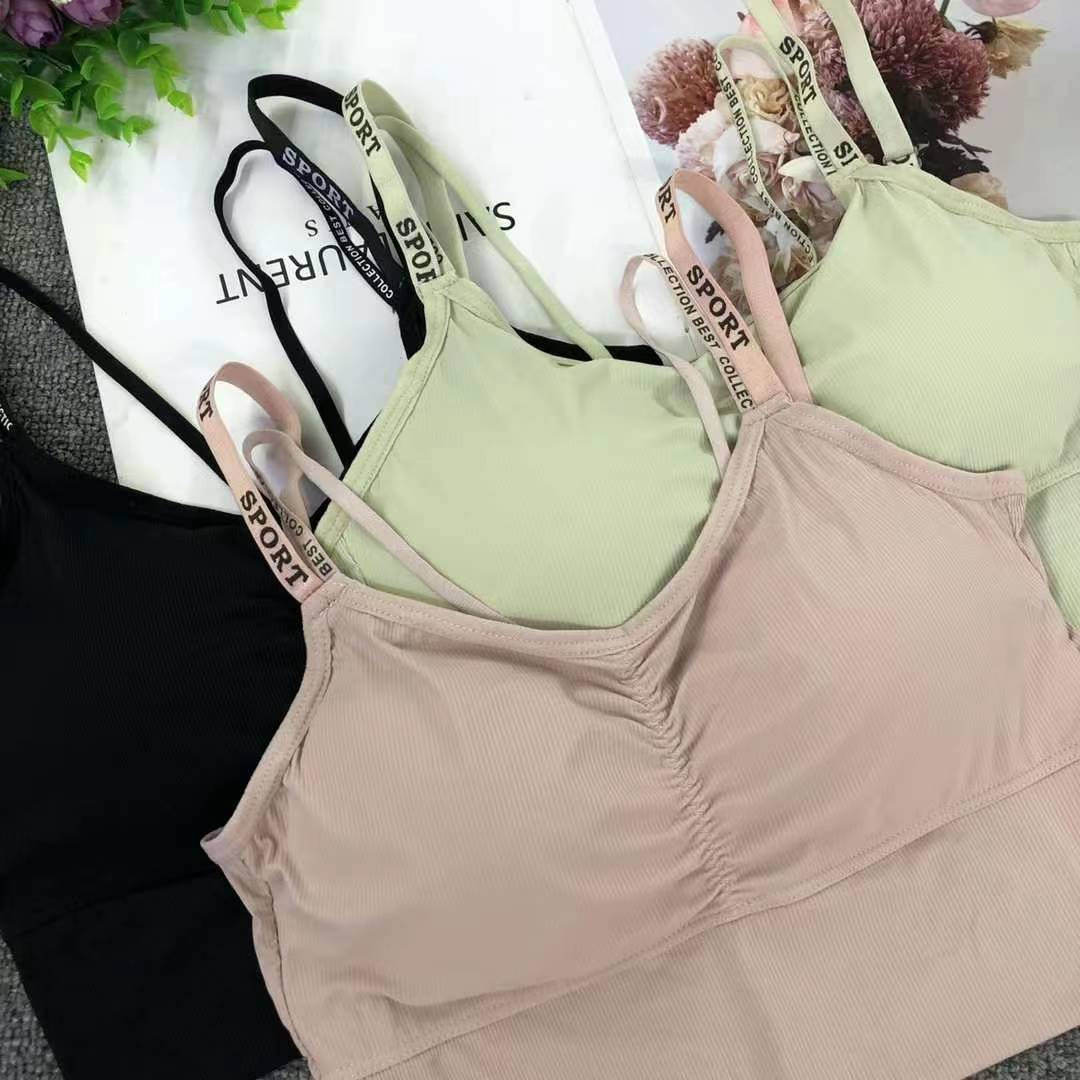 Nuevo chaleco sin costuras de alta elasticidad de alta calidad de dama sin anillo de acero bra de yoga ropa interior deportiva mujer al por mayor