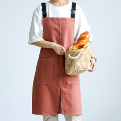 Apron, Men and Women, Milk Tea Shop, Hair Stylist, Bar, Restaurant, Flower Arrangement, Baking, Waiter, Denim Workwear, Custom Logo