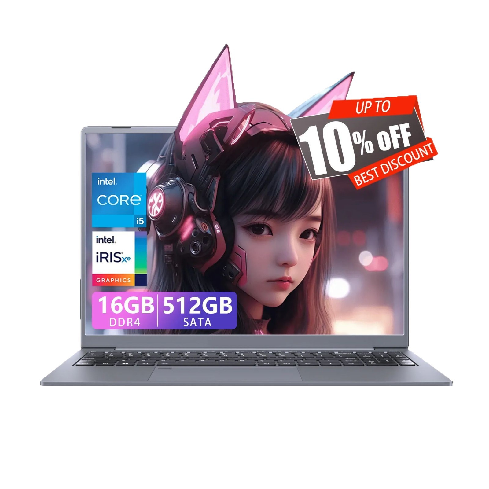 15.9 12 pulgadas i5 1240P computadora portátil 2.5K caja metálica computadora portátil delgada y ligera juegos