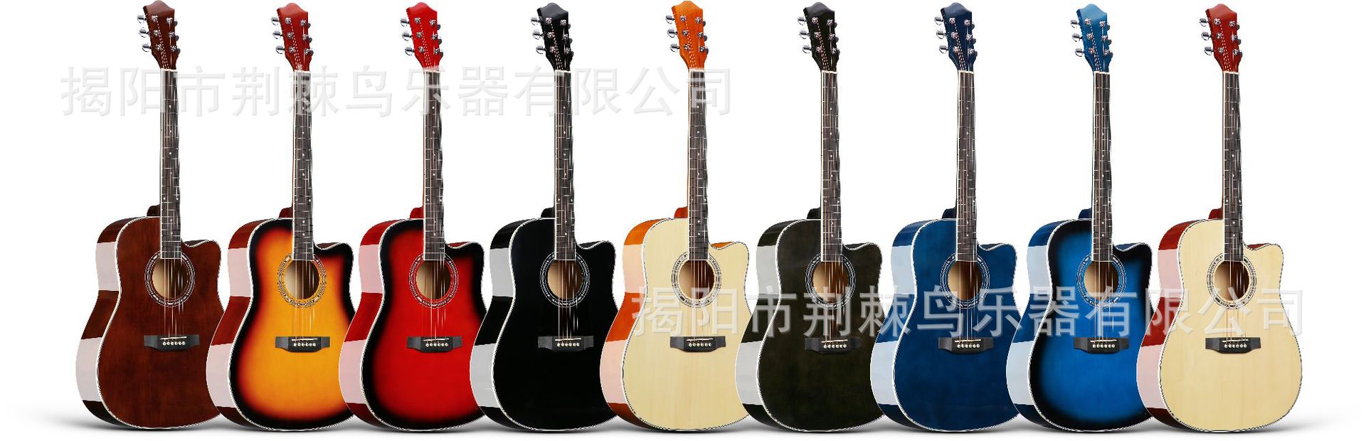 吉他40寸41寸单板木吉他练习琴民谣jita初学吉它guitar批发工厂详情3