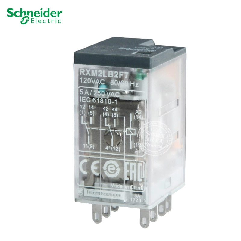 Оригинал подлинный Schneider (Shanghai) Schneider маленькое реле RXM2LB2F7 AC120V