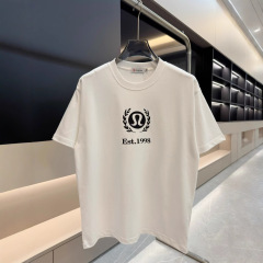 高精細自立男女同型胸小麦穂プリント半袖Tシャツゆったり高重量