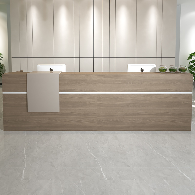 Company Front Desk Reception Desk Training Institution Front Desk Desk Office Desk Simple Modern Service Desk