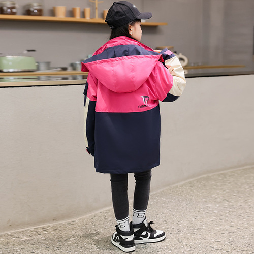 女童冲锋衣男童外套三合一可拆卸厚加绒外套儿童新款春秋冬装