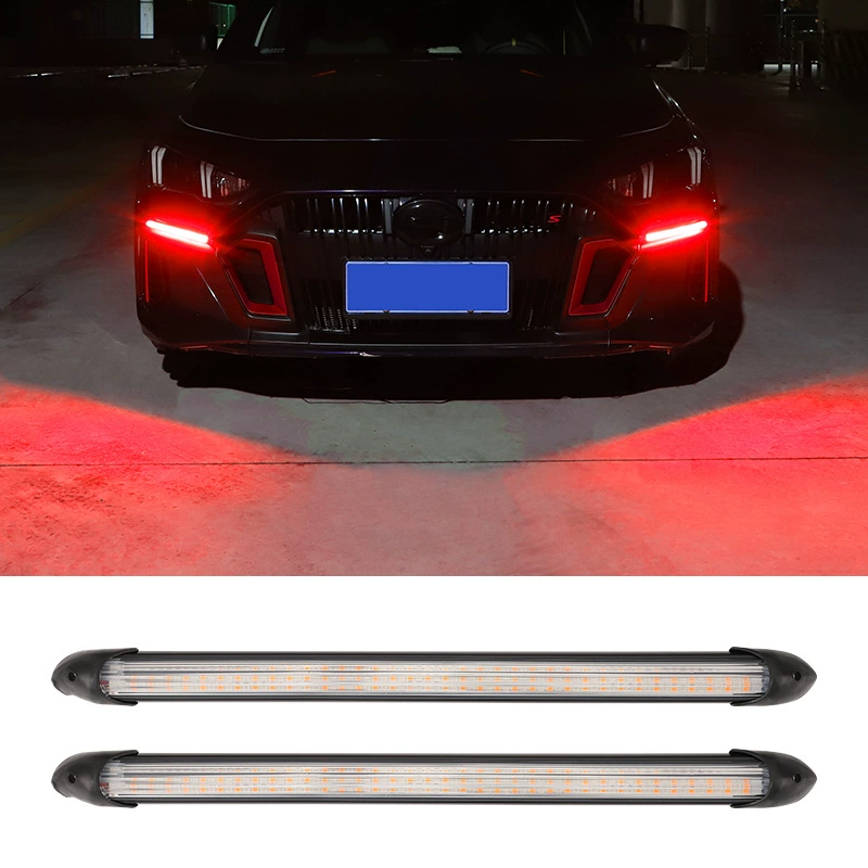 Автомобильный сканирующий свет, новый LED дневной ходовой свет с эффектом потоковой подсветки, двухцветный поворот для тюнинга, яркий LED дневной ходовой свет