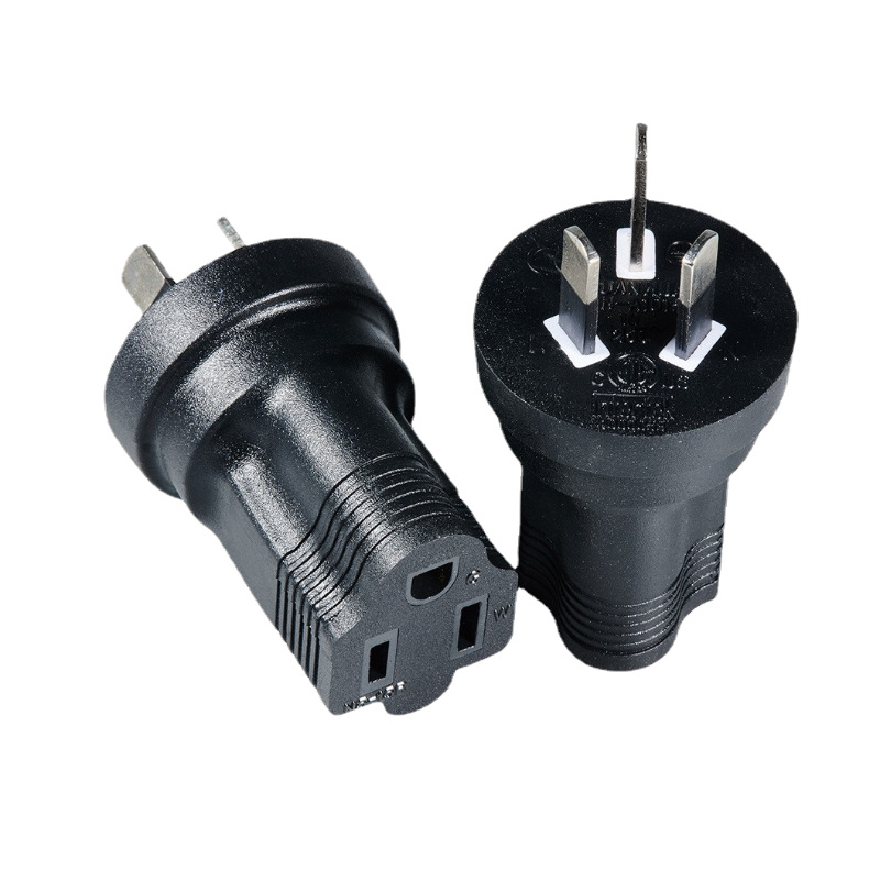 SAA澳规转换美规插头 澳大利亚转美国插 澳标转美标美式转换接头