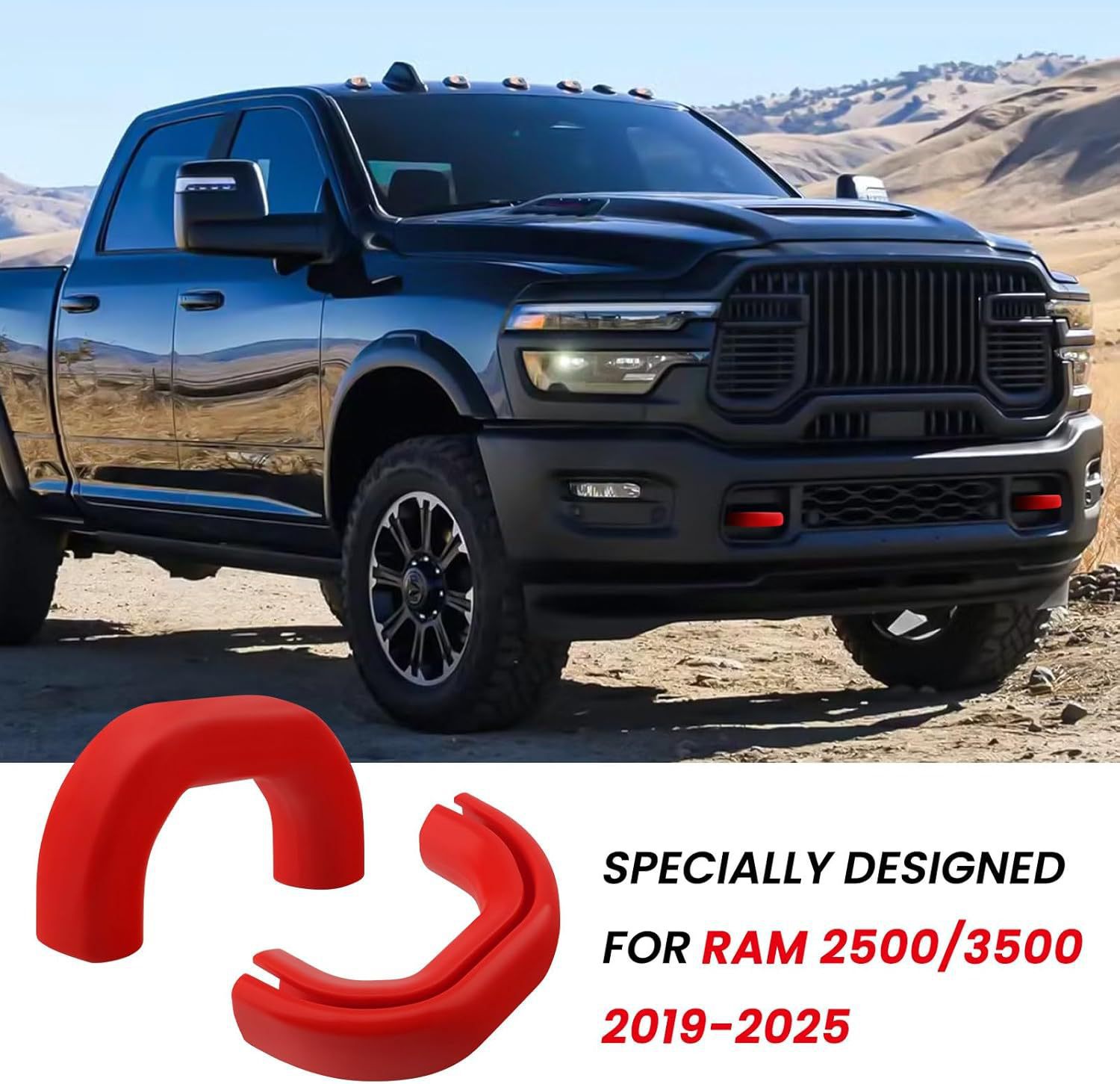 跨境热销 兼容于2019-2024 RAM 2500/3500前拖车挂钩盖挂接装置盖-阿里巴巴
