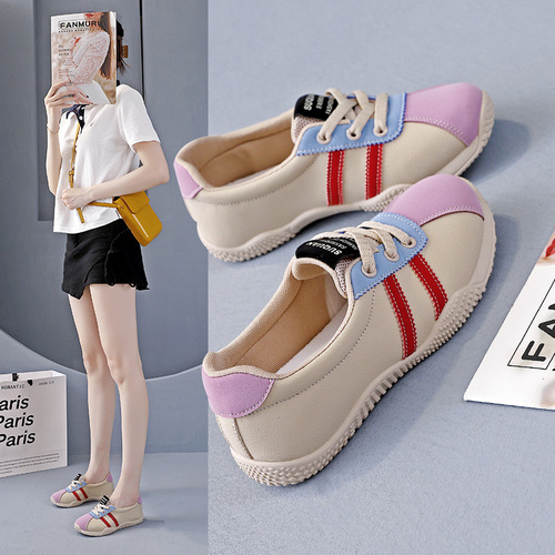 Women's Light-Up Sneakers 2025 Spring and Autumn New Fashionable and Versatile Dad's White Laces Sneakers YYN-1507